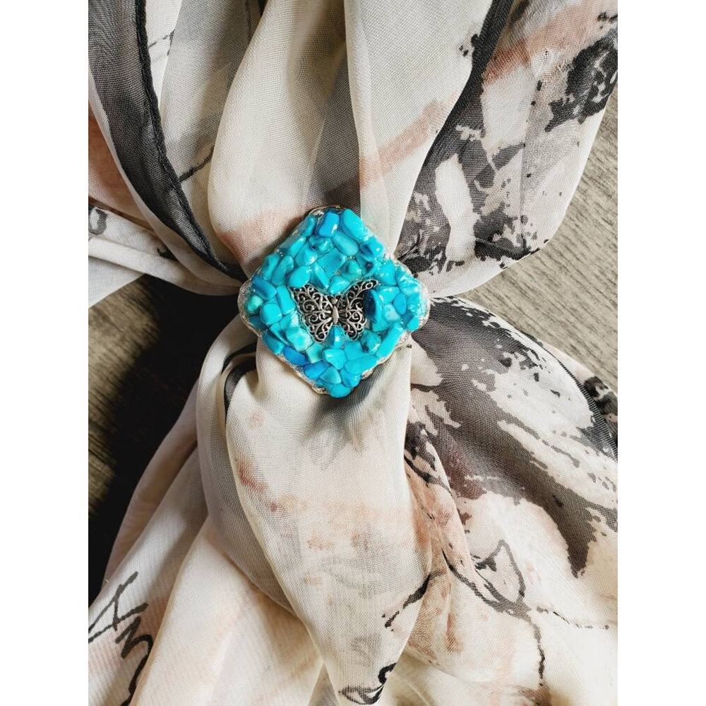 butterfly scarf slide, wild rag slides, scarf, bandana slide, western slides